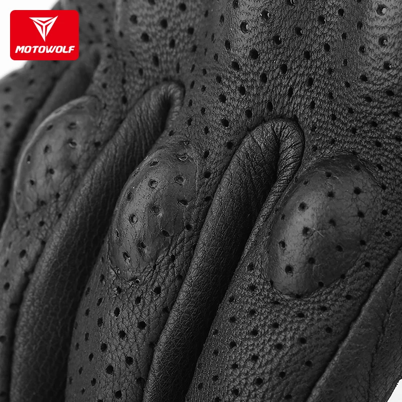 motowolf Motorcycle racing gloves bicycle riding anti-fall breathable anti-wear sheepskin gloves