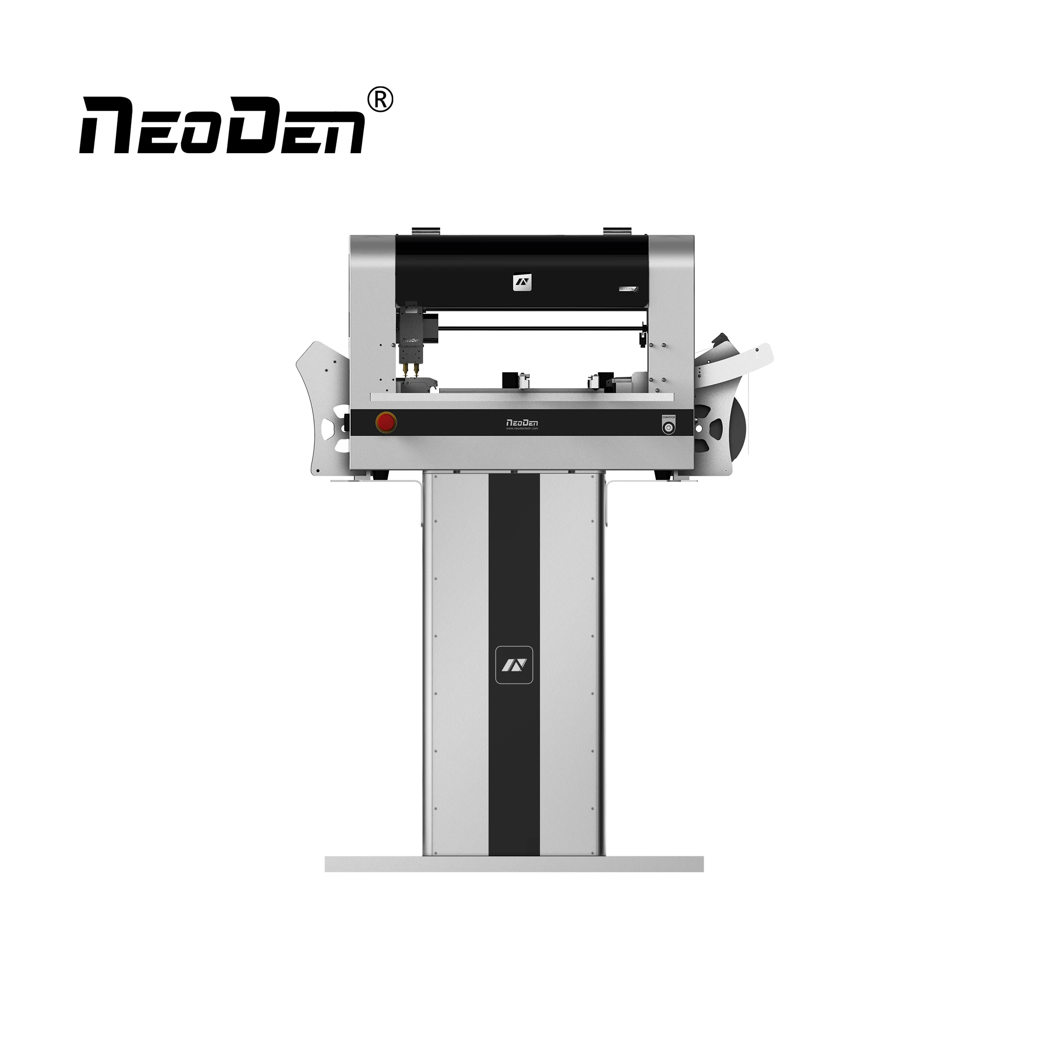 Горячая Распродажа настольная машина Neoden с 4 головками для подбора и размещения автонаправляющими 48 изогнутыми