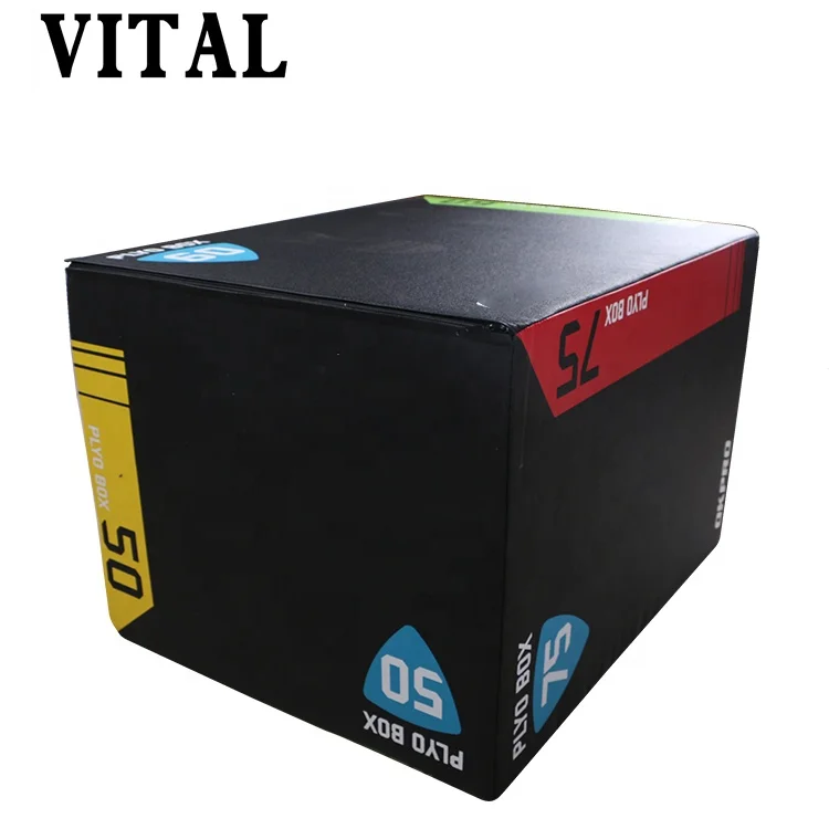 
VItal Hot Sale Fitness Ploymetric Plyo Box PVC+EPE 3 in 1 Soft Jump Box 