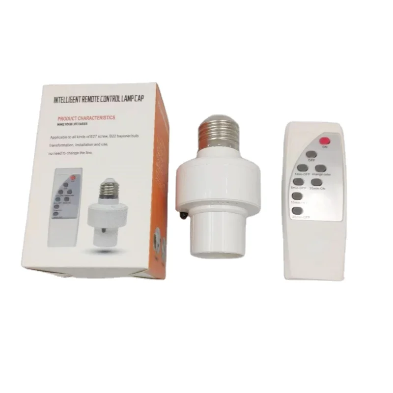 Hot sell Smart Remote Control E27 smart led bulb Smart Wifi Wireless Remote Socket Adapter E27 lamp Holder