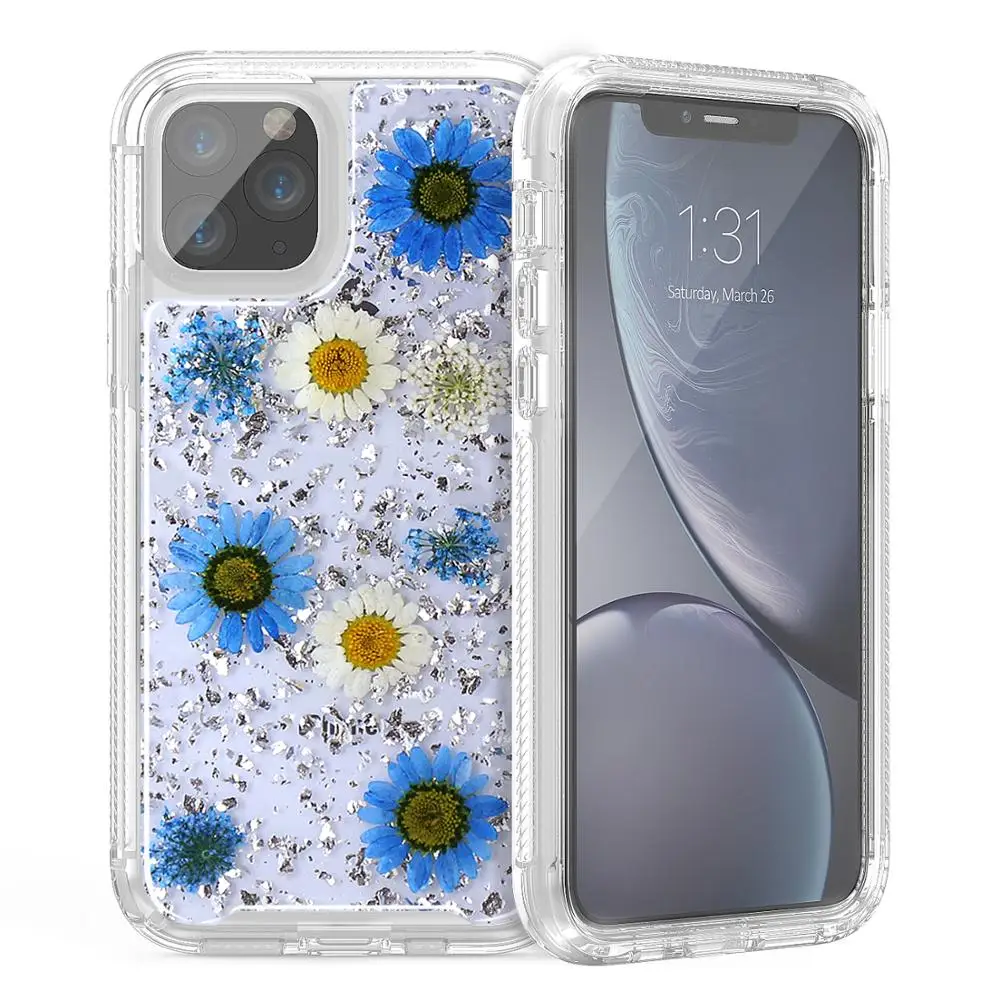 Тисненным изображением цветка чехол для iPhone 11 Pro серии в сумки и чехлы для мобильных телефонов