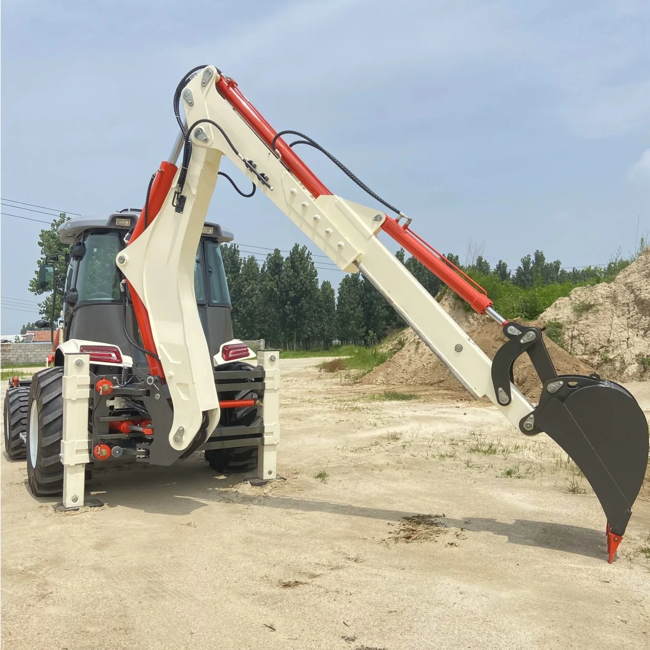The Cheapest Mini Backhoe Wheel Excavator Loader 388/388H