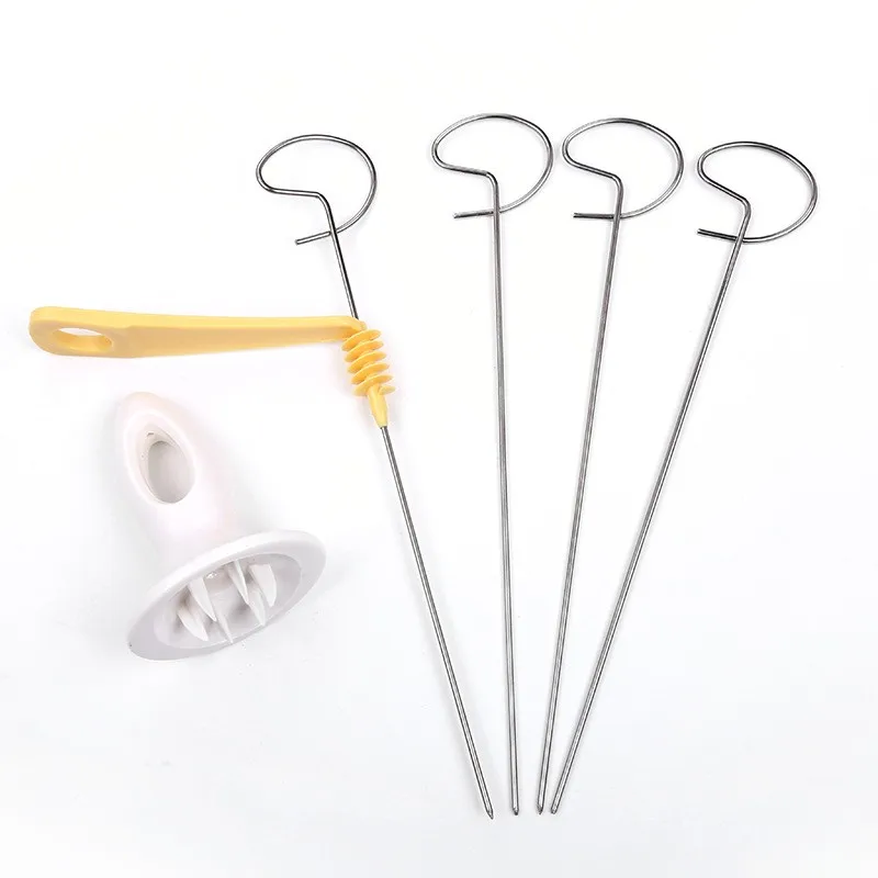 3 String Rotate Potato Slicer Spiral Twisted Potato Slice Cutter Manual Creative Kitchen Gadgets