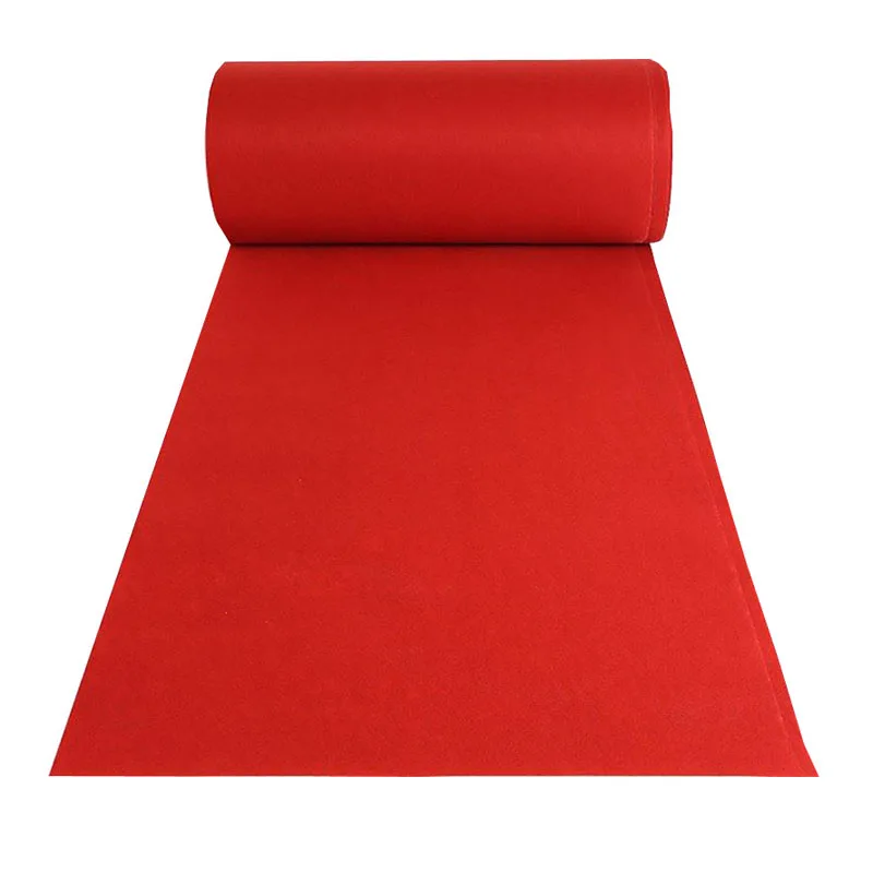 Promotional business activities opening exhibition carpet roll expo red carpet roll red wedding carpet runner with cheap price