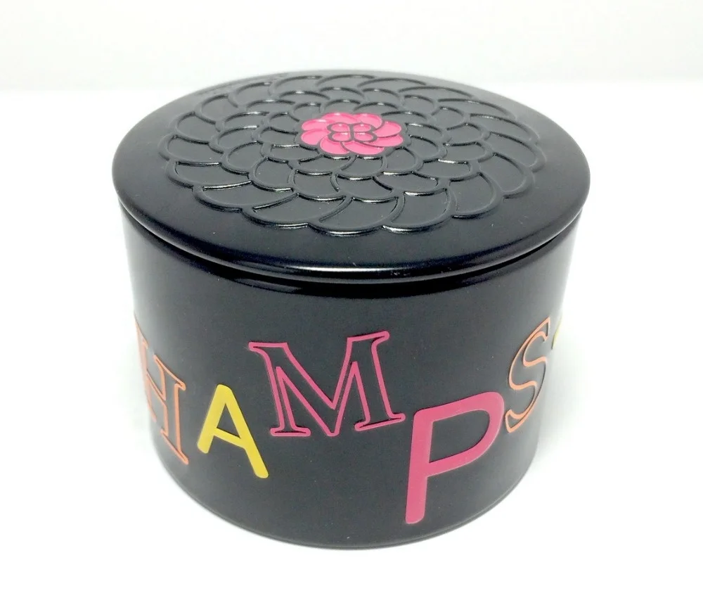 
Sedex 4 Pillar China metal packaging factory All Over Embossed Round cosmetic tin box with plastic cup for Pearls Powder 