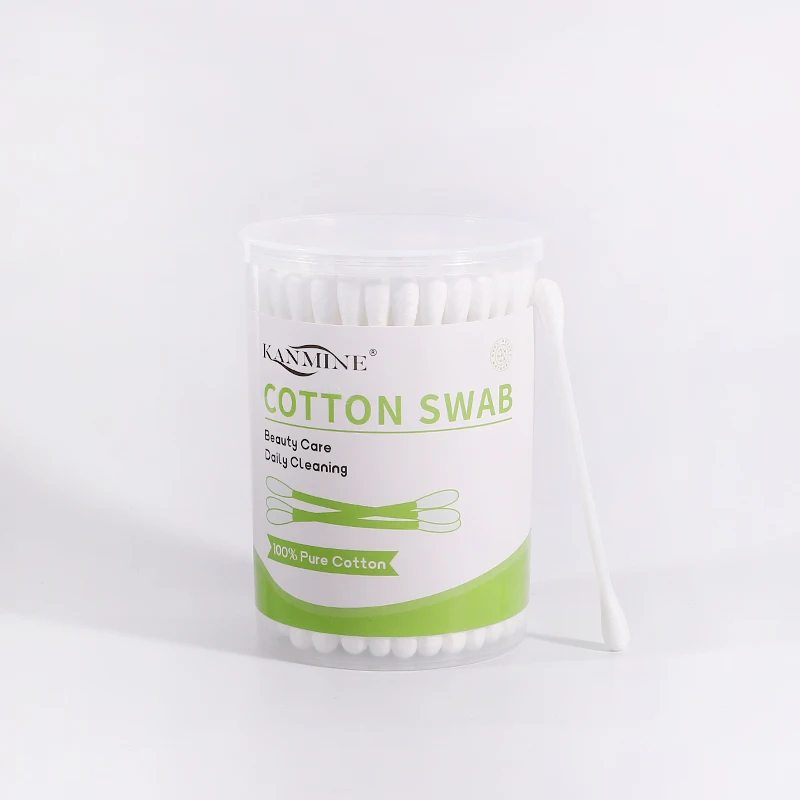 100pcs cheap price makeup oem plastic stick ear cotton bud with box for cleaning