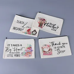 Adorable Roomy Travel Makeup Toiletry Cotton Zipper Pouch Beach Survival Kit Cosmetic Bag for Women Gift