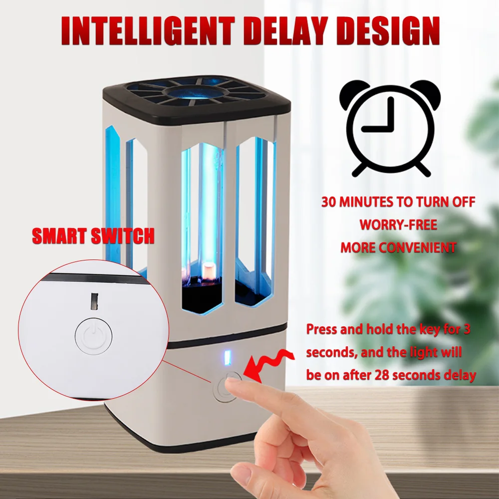 
2020 New UV Light Ultraviolet Ozone Disinfection Sterilizer Germicidal LED UV Lamp 