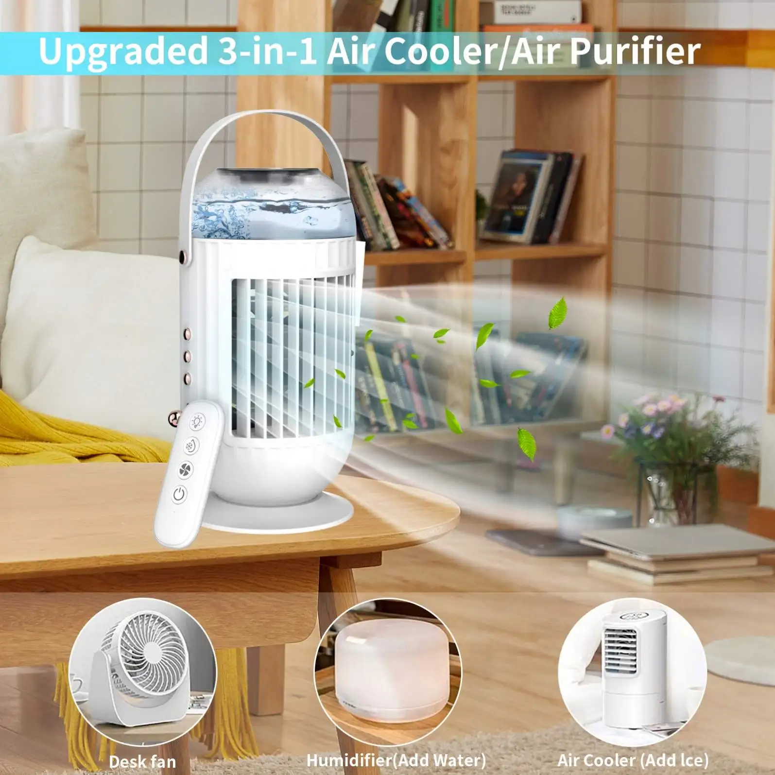 home desktop cooling room small usb charging portable ac cooler fan portable water mini air cooler