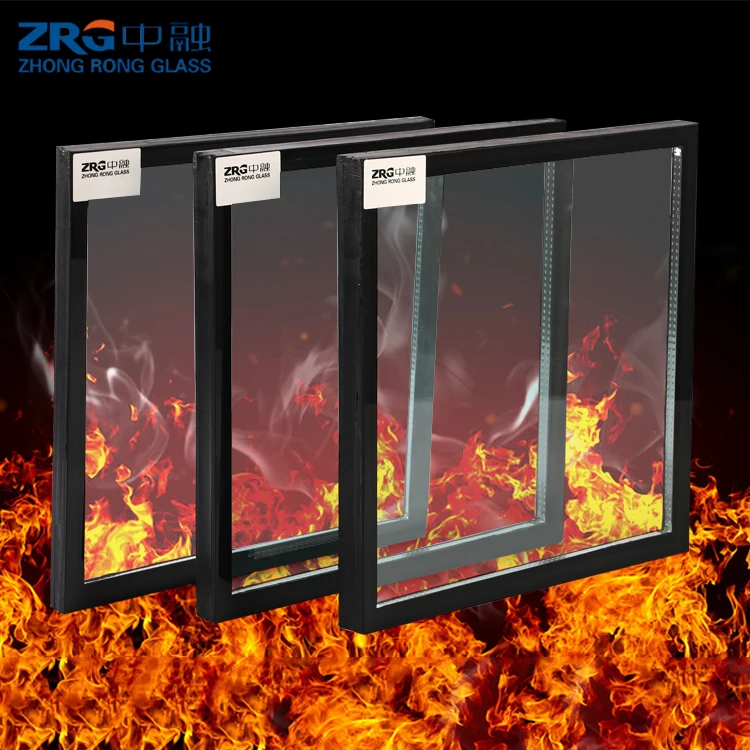 Customized fire-rated 60, 90, and 120-minute fire resistance doors and windows high borosilicate nano silicon composite