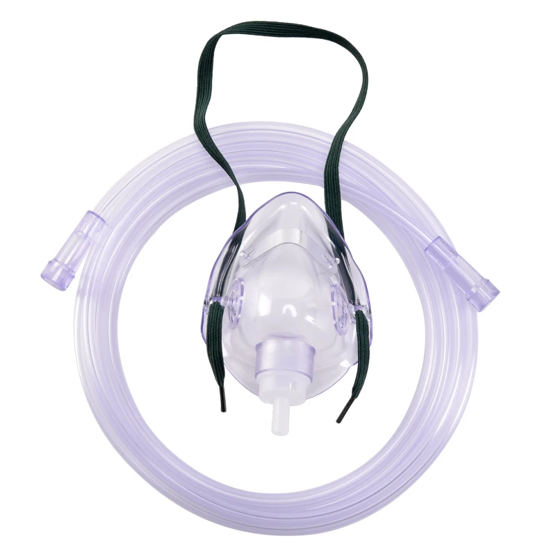 Elastic Strap Medical Oxygen Mask for Oxygen Cylinder Use Latex Free