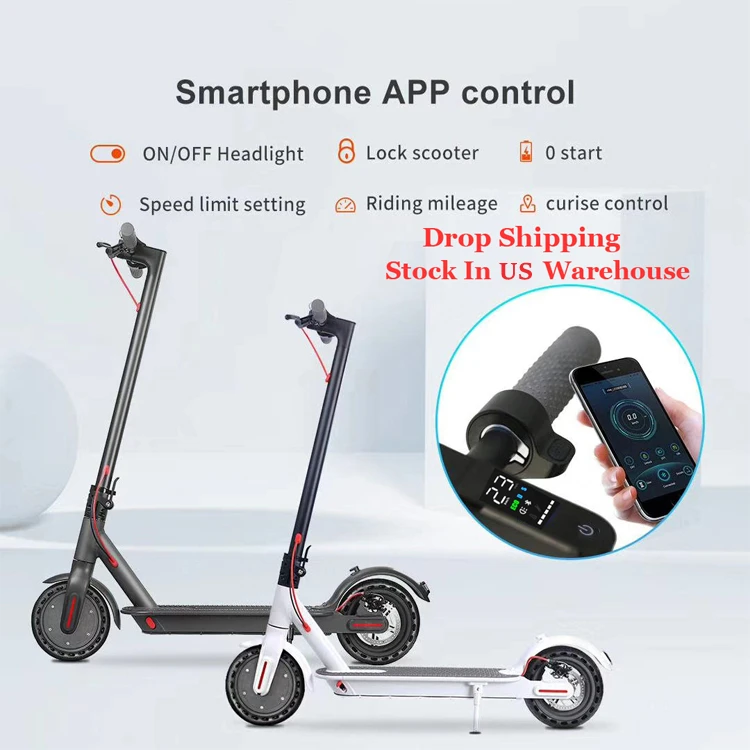 Factory Direct Super Fast Best Adult Electric Step Scooter from China Manufacturing M365 2 Wheel Drive Electric Scooter