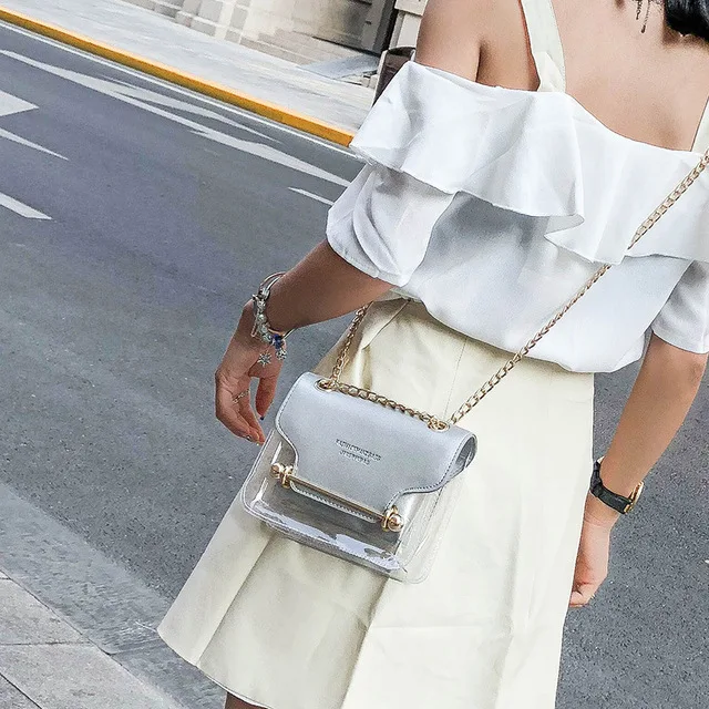  Designer Handbags Famous Brands Bags Women Fashion Candy Color Pvc Jelly Purse And Ladies