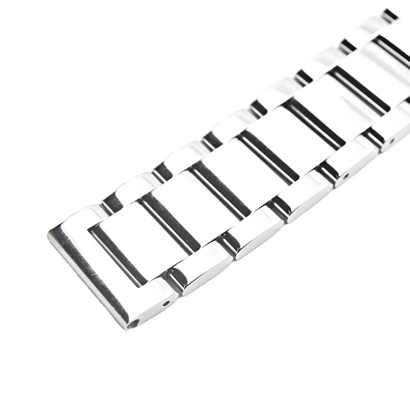 
22mm luxury shining Surface Stainless Steel smart Wrist solid Watch strap for smart watch band 