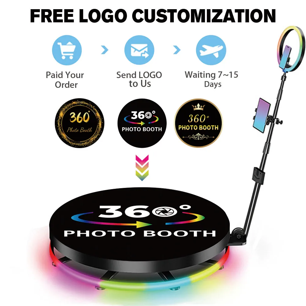 Горячая Распродажа Новая автоматическая 360 Photo Booth автоматический 115 см вращающийся для вечеринки; Для