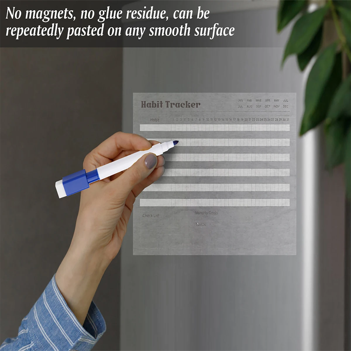 Wholesale Dry Erase Whiteboard Clear Monthly Calendar for Fridge