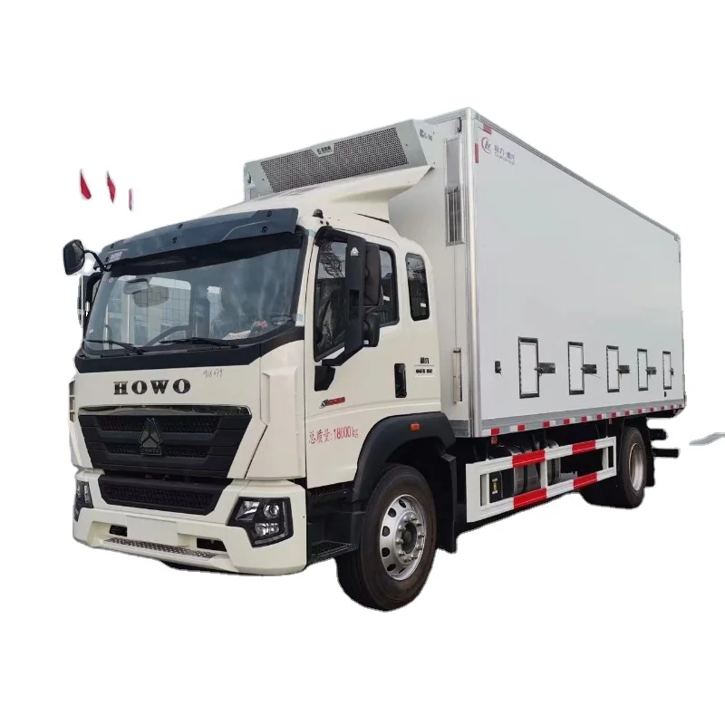Haowo diesel livestock and poultry transportation truck chicken duck fish live poultry transportation