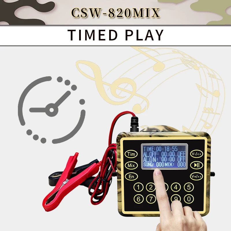 2023 Hot Selling 80W Waterproof Electronic Decoy Bird Caller MP3 Duck Decoys Goose Decoys Bird Sound Device for Hunting