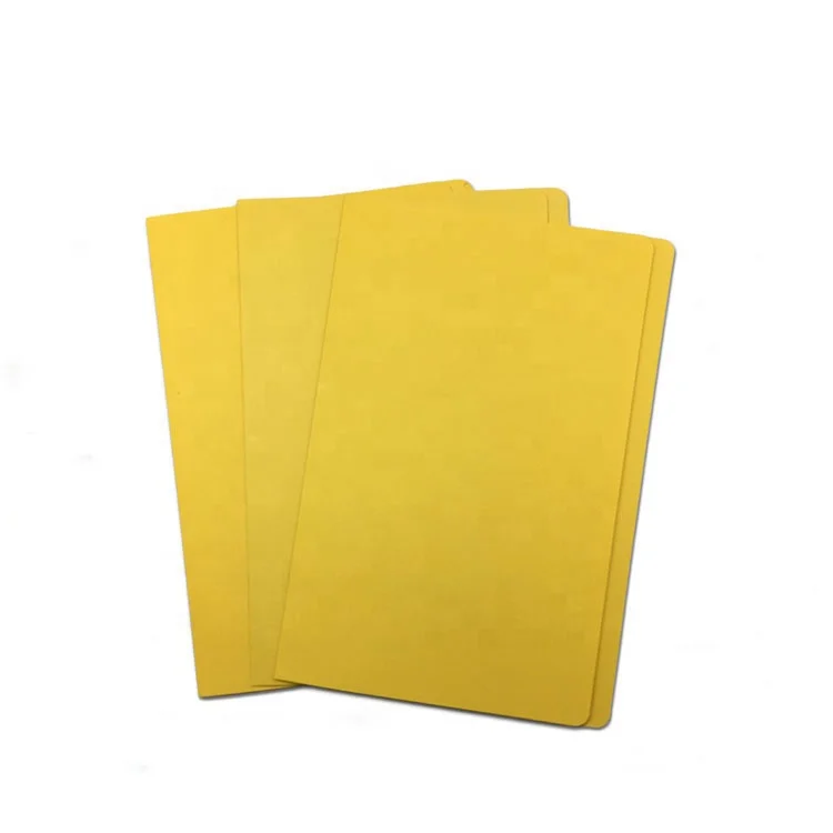 factory high-quality deep pink custom a4 manila kraft paper binder file folder with metal spring clip for conference file