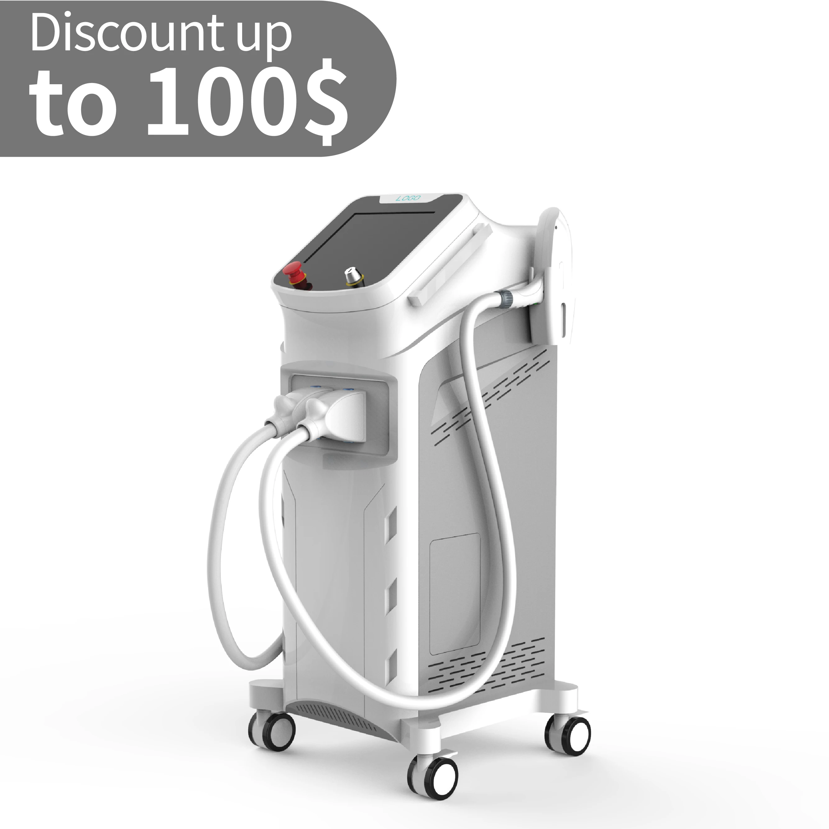 Beauty salon device used multi-functional machine tattoo removal ndyag plus 808nm diode laser hair removal