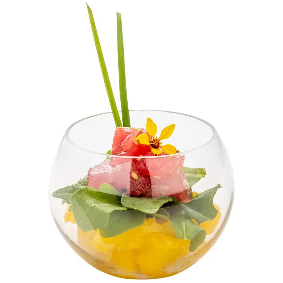 halloween Party 4oz Disposable Dessert  Pudding Pulp Sphere Mousse Jelly Bowl Ice Cream Cup with lid