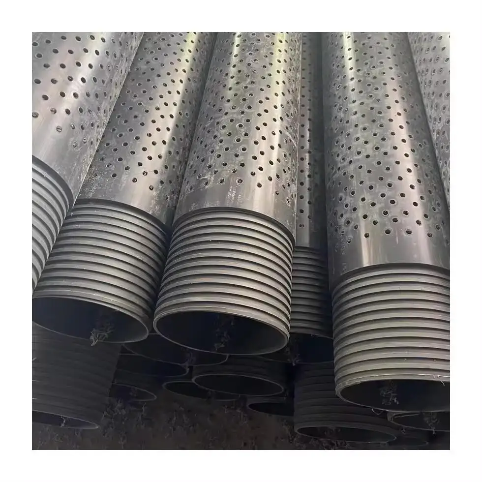 Customizable Perforated PVC Drainage Pipe with round Head ODM & OEM Support Glue Thread Connection