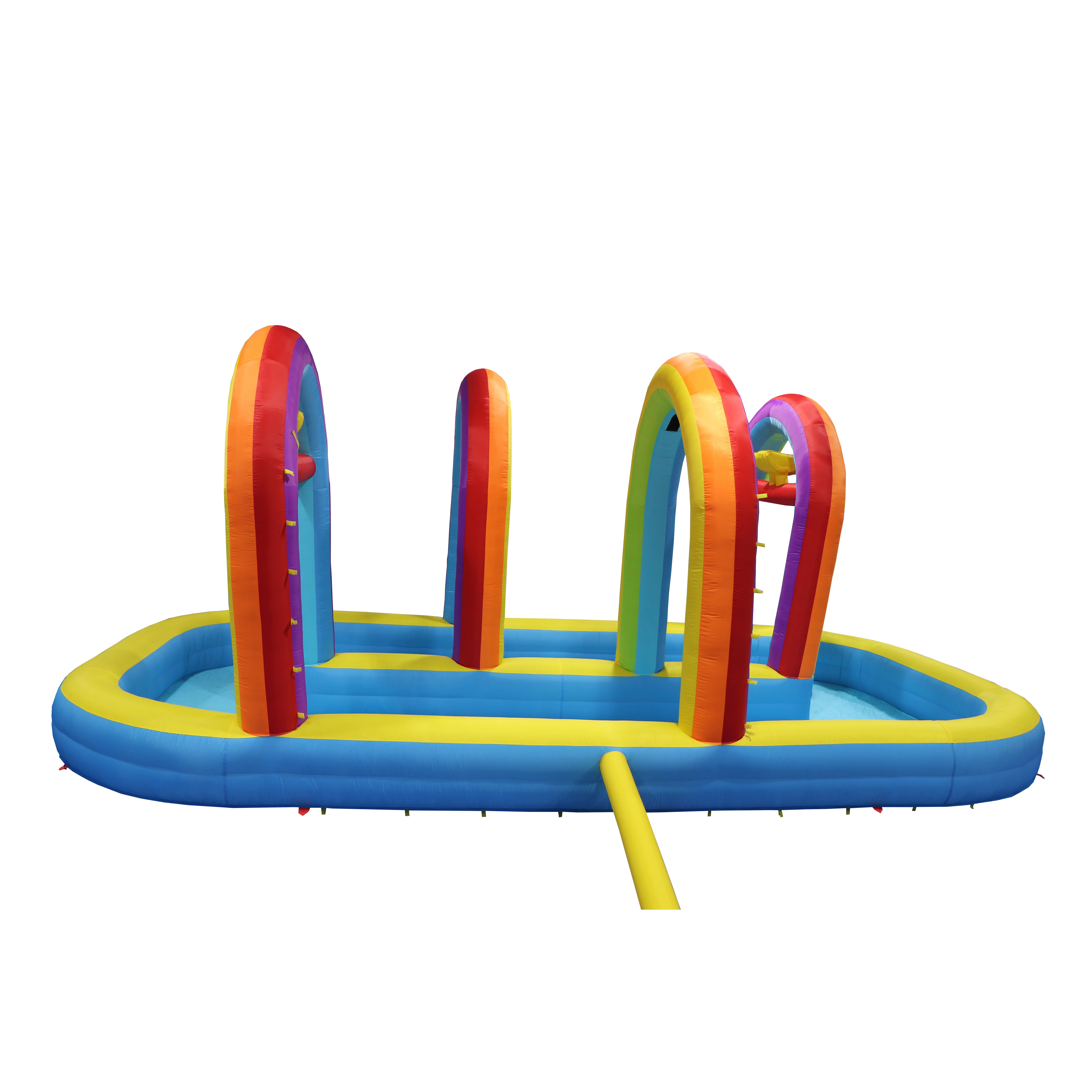 Inflatable Water Pool With Inflatable Baby Boats And Inflatable Swimming Rings With Blower Factory Outlet