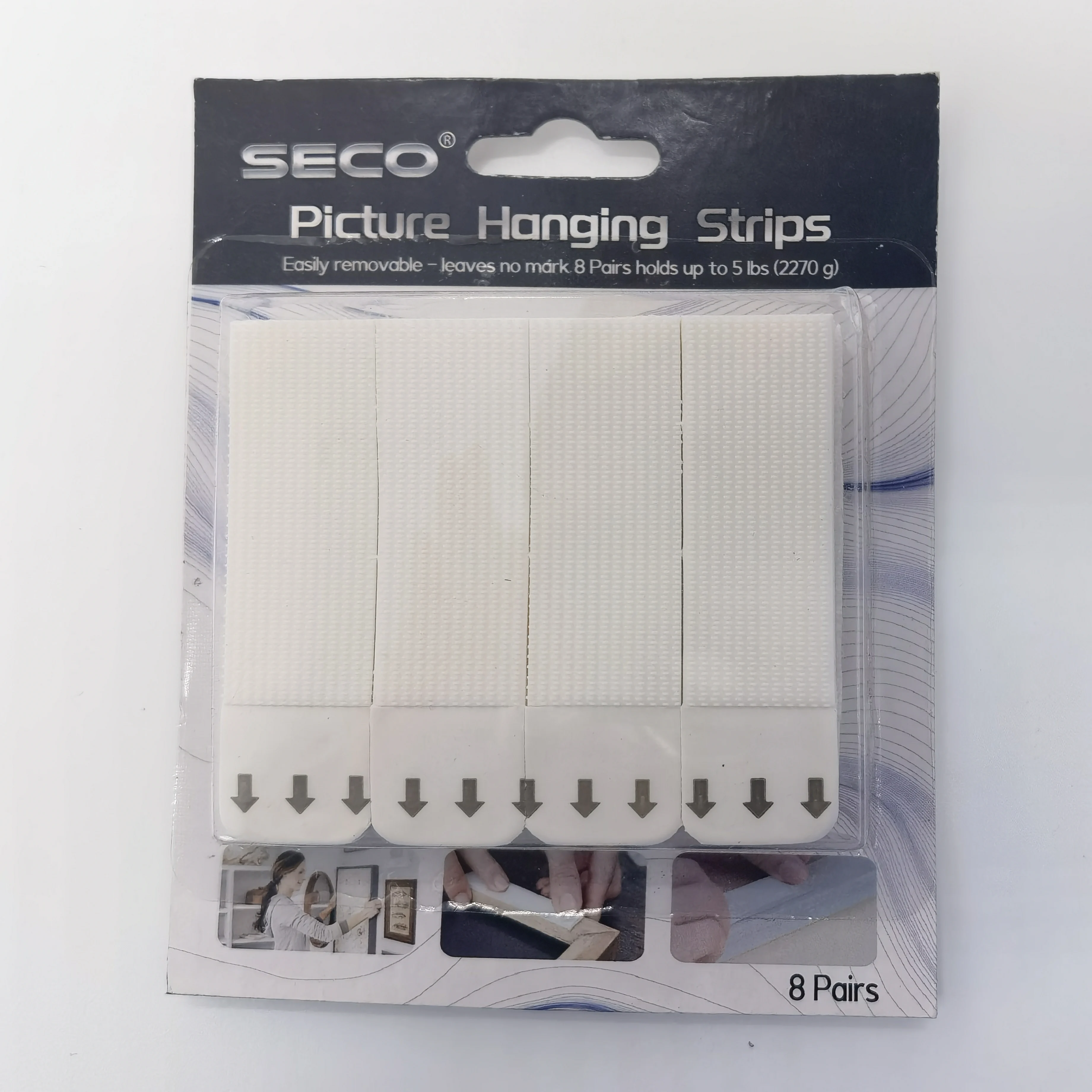 Nail free photo frame fixing Vel cro hanging painting scratch free adhesive non damaging wall double-sided adhesive