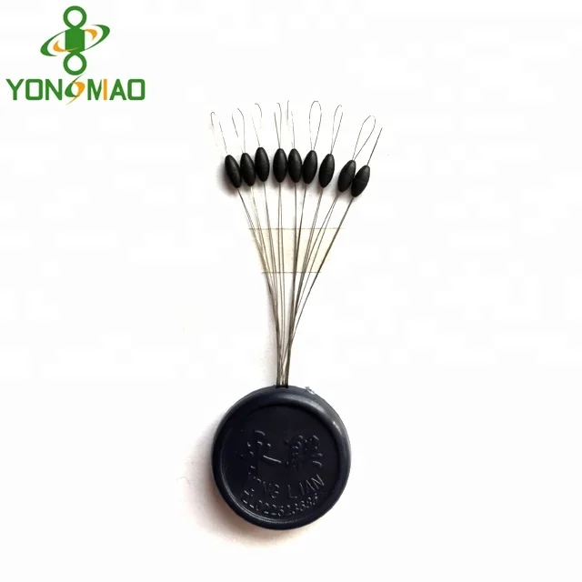 High quality Olive rubber stopper fishing line stopper floating beads tight lock rubber beads cylinder long bean or oliver bead