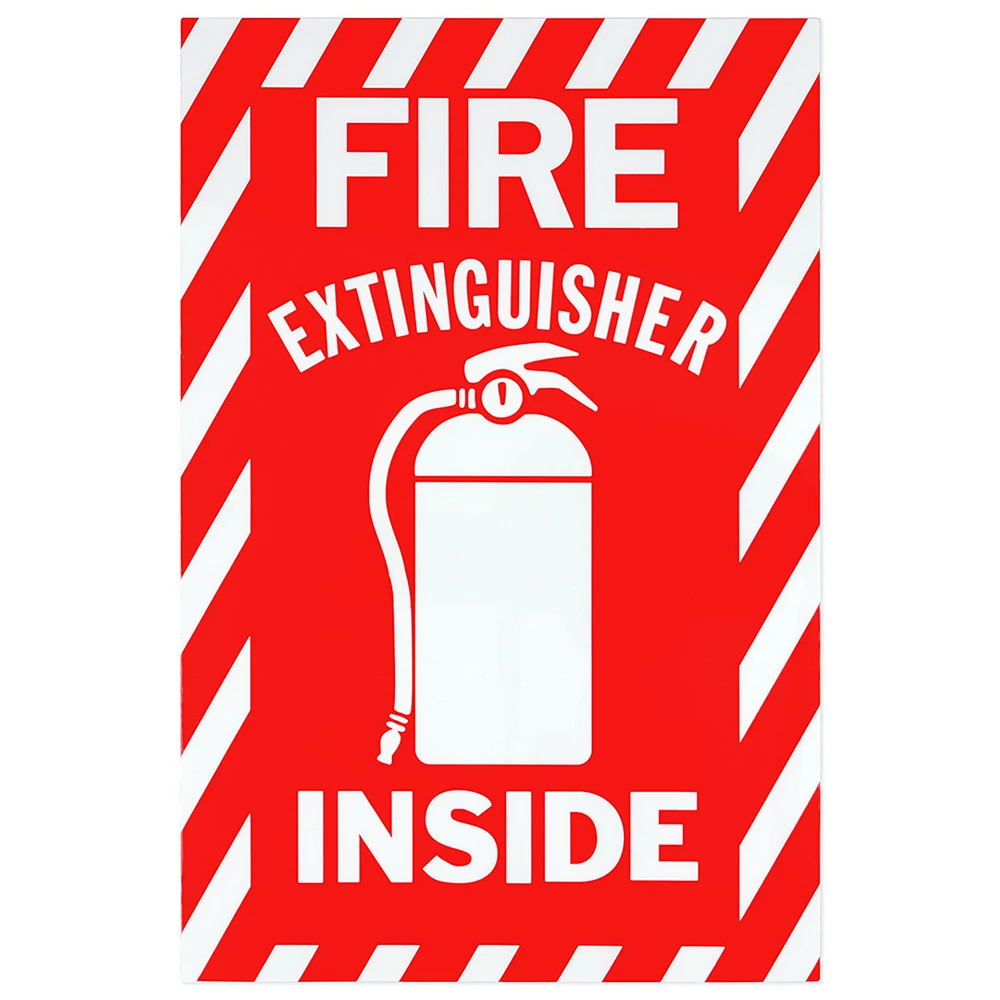 G  Safety Warning Emergency Notice Fire Extinguisher Sign