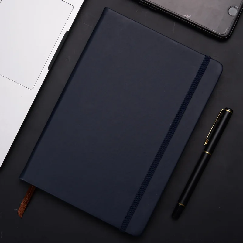 notebooks 200 pages large french format custom logo refillable Binder black stamping luxury a6 budget binder with chains