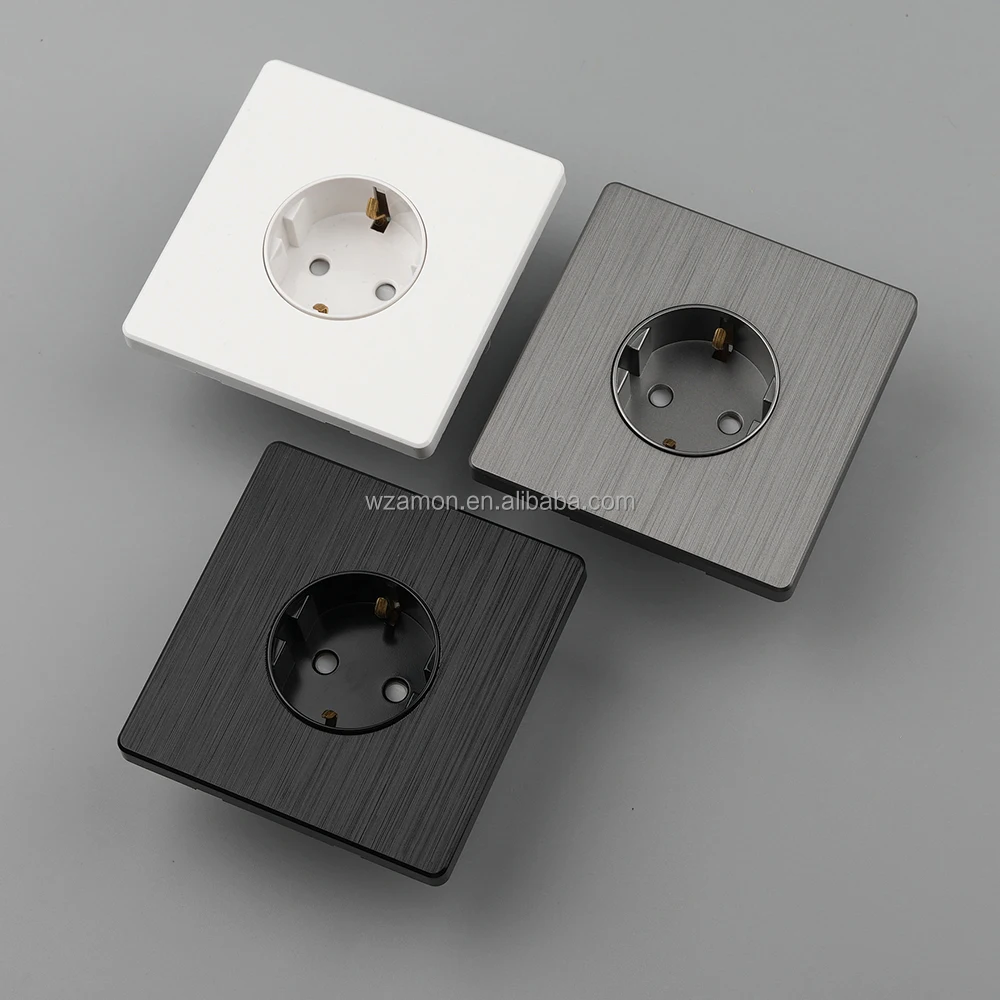 BS SQM brushed BS wenzhou electric home light wall power electrical switches plug uk socket sockets and switches electrical