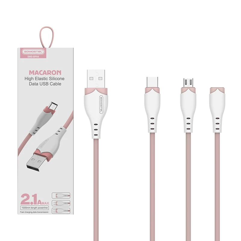 Great Demand 2.1A Max Cable Usb para celular tipo C Mobile Cell Phone Charge Data Cable For iphone/Samsung