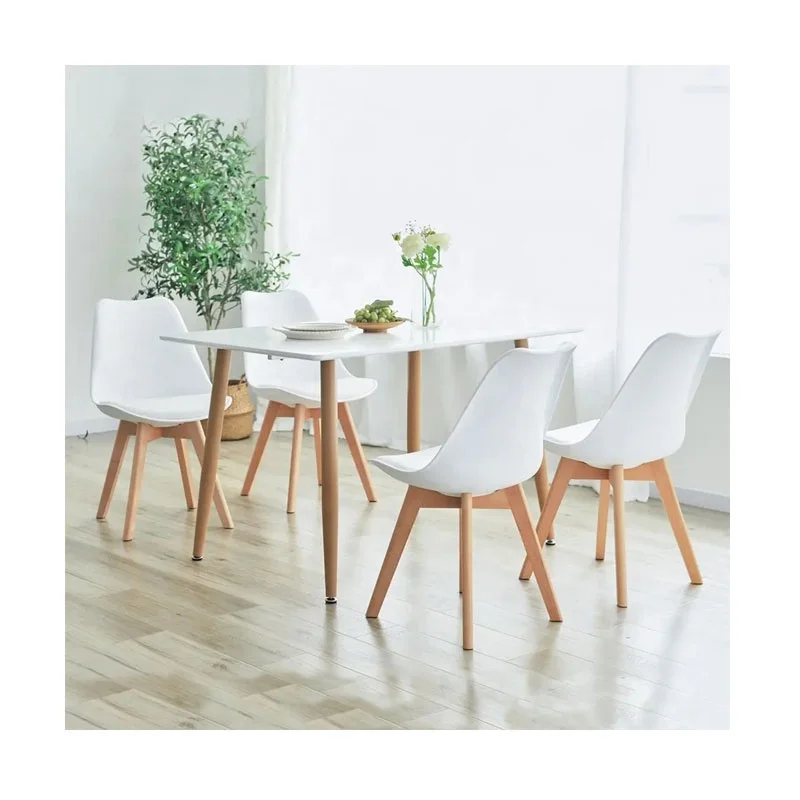 Dinner Set Furniture Cheap Dining Table Sets With 4 Chairs Modern Home Dining Leisure Sitting Chairs and MDF Table Sets