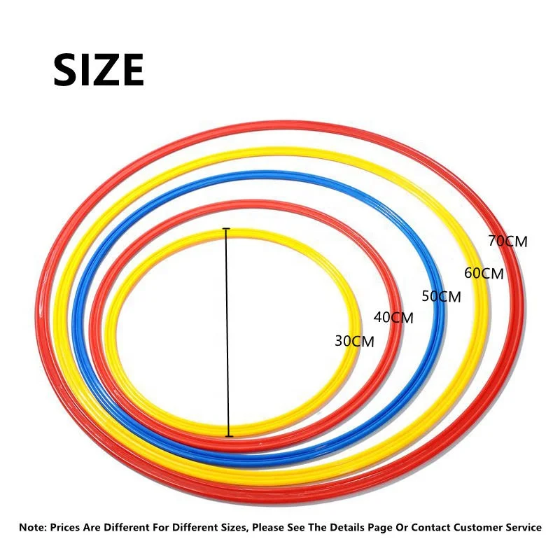 50cm Wholesale Diameter 30 40 60 70cm Professional Exercise Fitness Soccer Training Equipment Speed Agility Ring