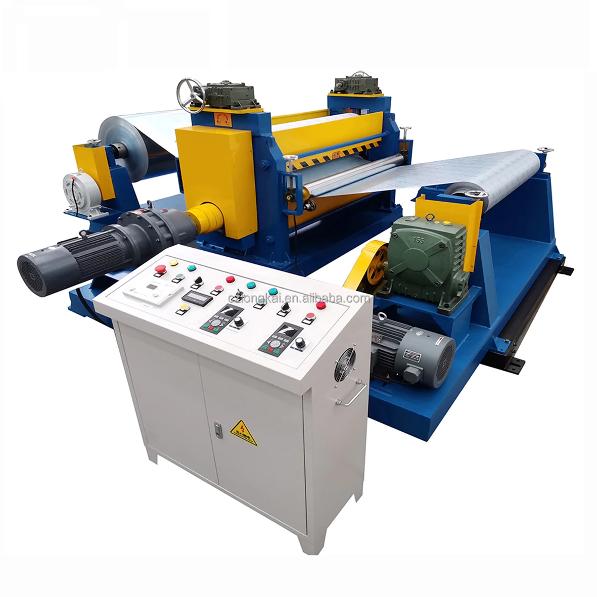 Aluminum foil metal embossing machine Line for Ventilation duct, aluminum plastic plate