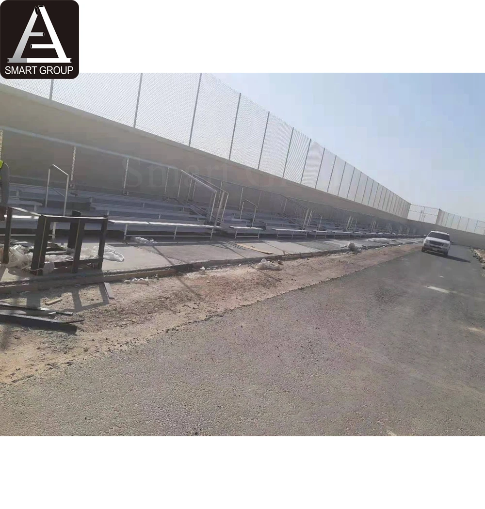 Outdoor galvanized frame tip and roll seating bleachers tribune aluminum bleacher