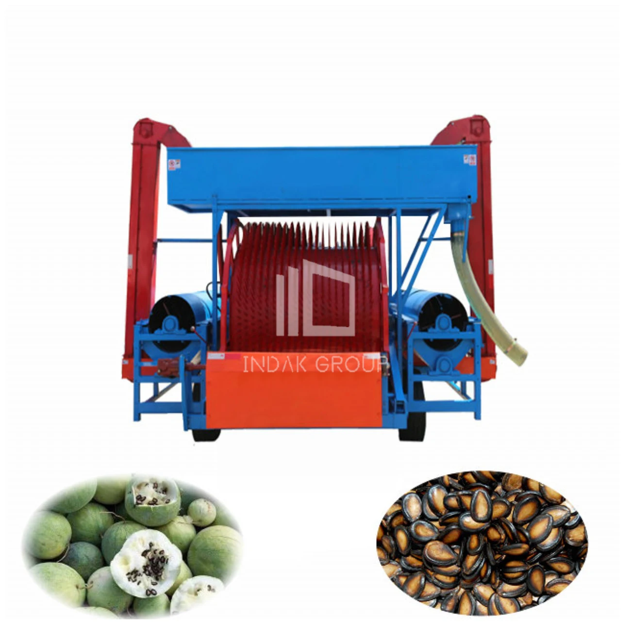 Seed melon harvesting machine/seed extracting machine