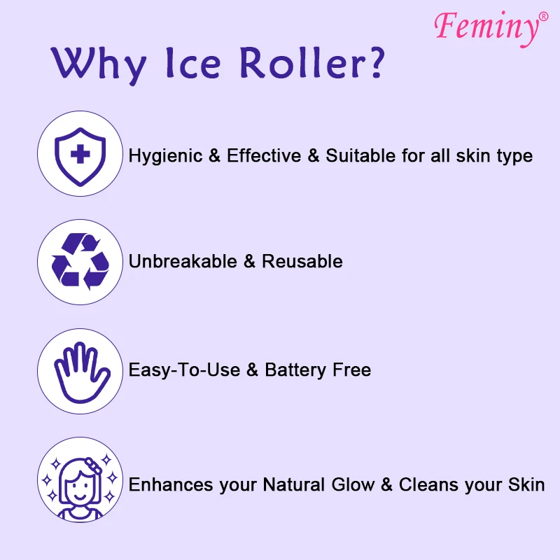 Wholesale Skin Care Tool Ice Face Roller Massager With Carry Case Freeze Ice Roller For Face And Eye