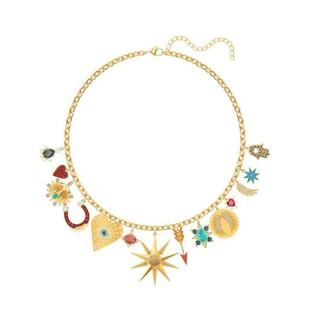 Fashion Jewelry SWA New Time .The Elements. Tennis Deluxe .ANGELIC Necklace Charming Crystal Women All-match Romantic Gift