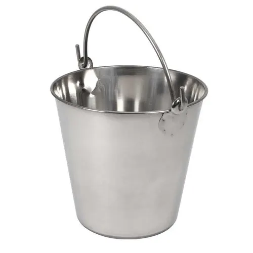 Pail Bucket- Stainless Steel Pail For Animal feeding
