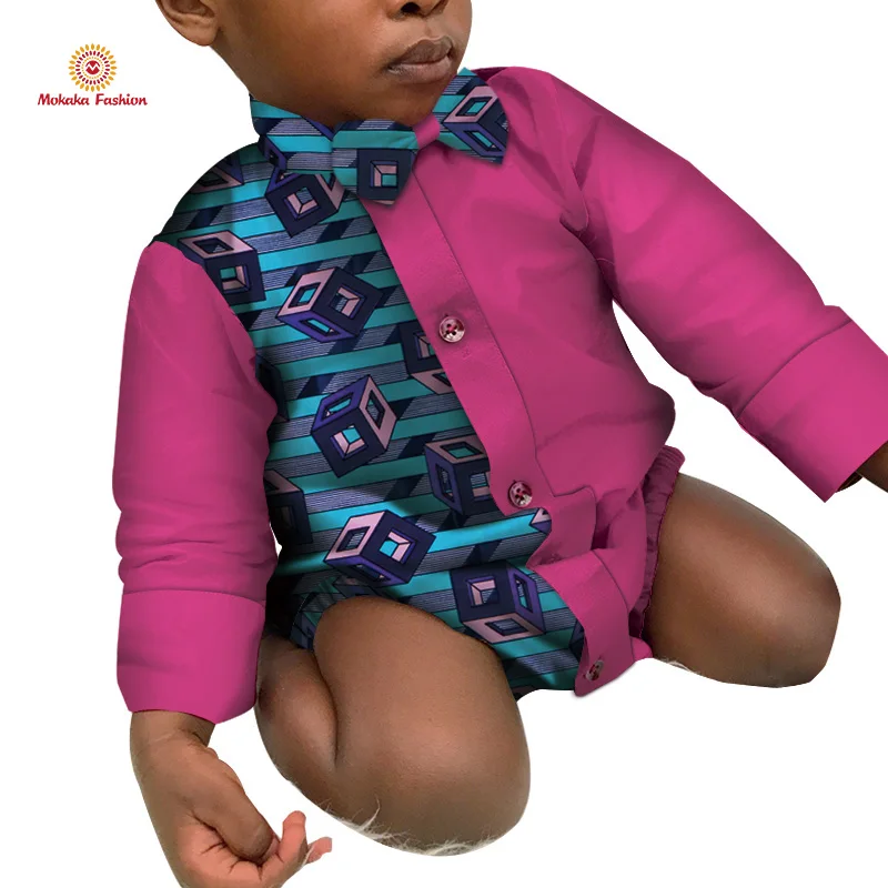 
2021 Hot Selling Good Quality Baby Various Colors Ankara Unisex Baby Bodysuit for kids clothing 