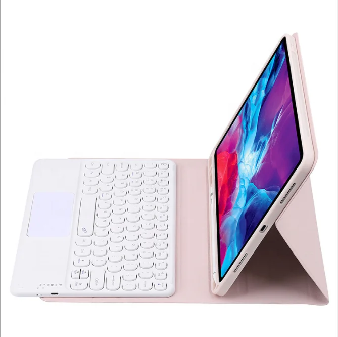 BT wireless touchpad keyboard cover case for samsung galaxy tab a 7 for ipad pro 10.2 10.5