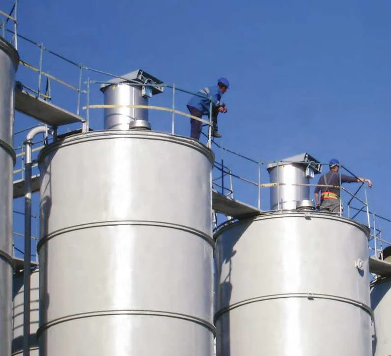 Stainless Steel Silotop Dust Filter Collector For Cement Silo With Dedusting Hopper