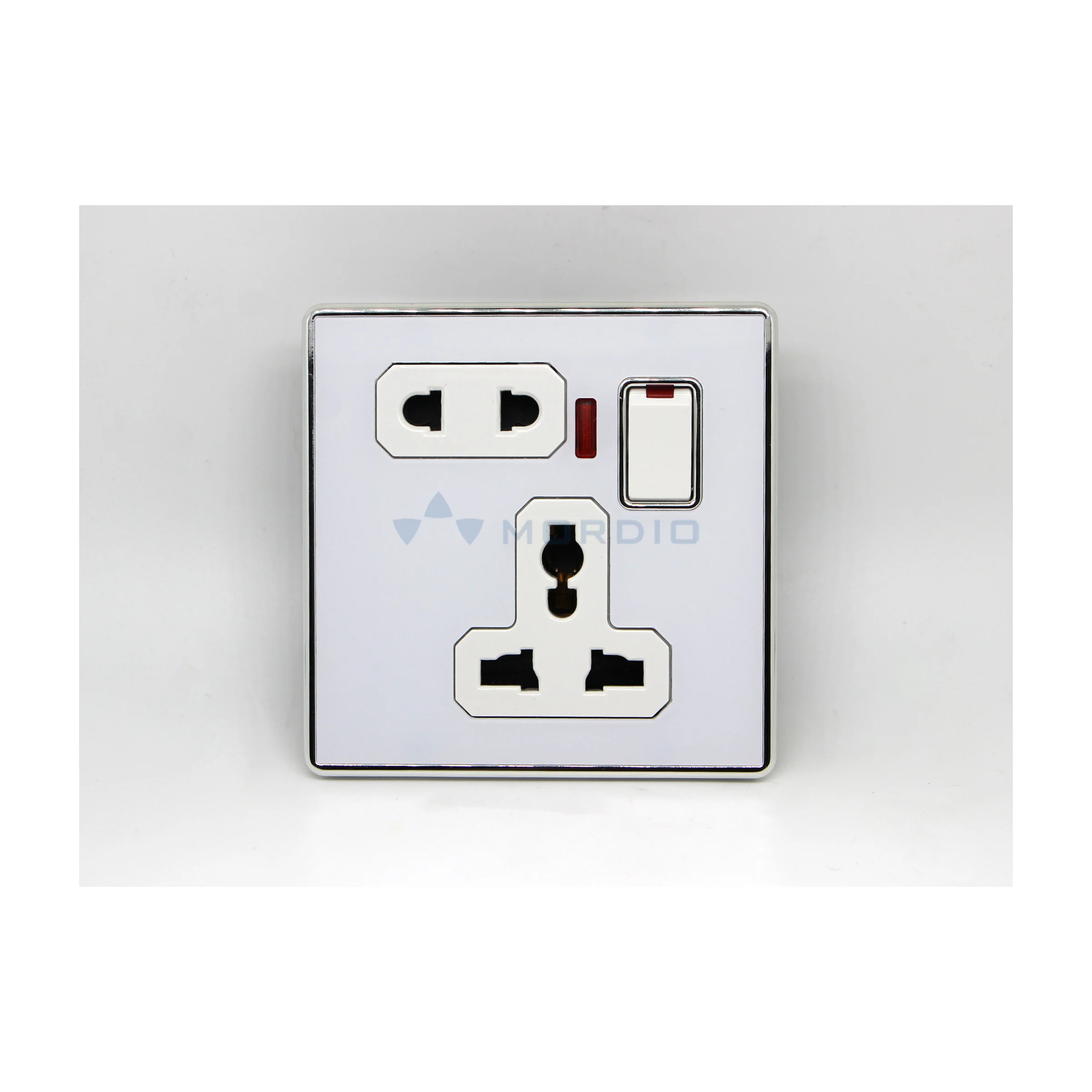 K3.1 High quality 86 type acrylic British 5 pin multi socket wall switches socketes