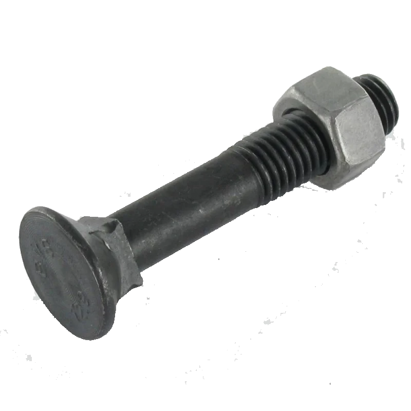 
high tensile Excavator use 12.9 flat head countersunk plow bolt and nut 