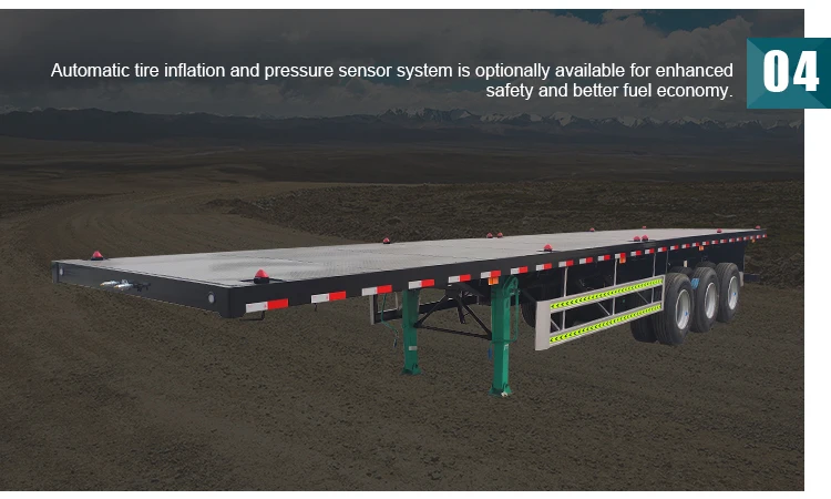 20ft 40ft container carry flatbed gooseneck truck trailers for sale