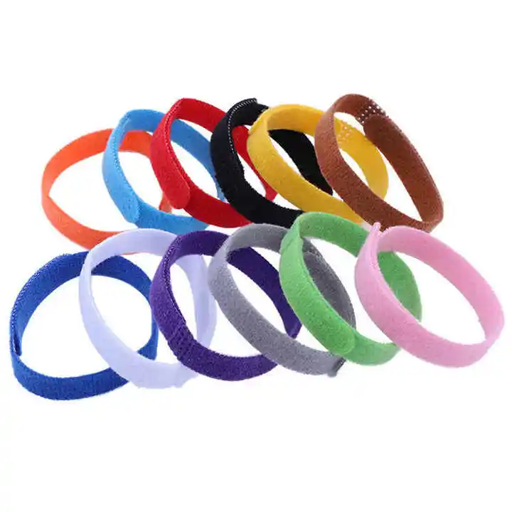 Customizable color soft hook loop pet collar id dogs cat name reusable Band dog collar nylon