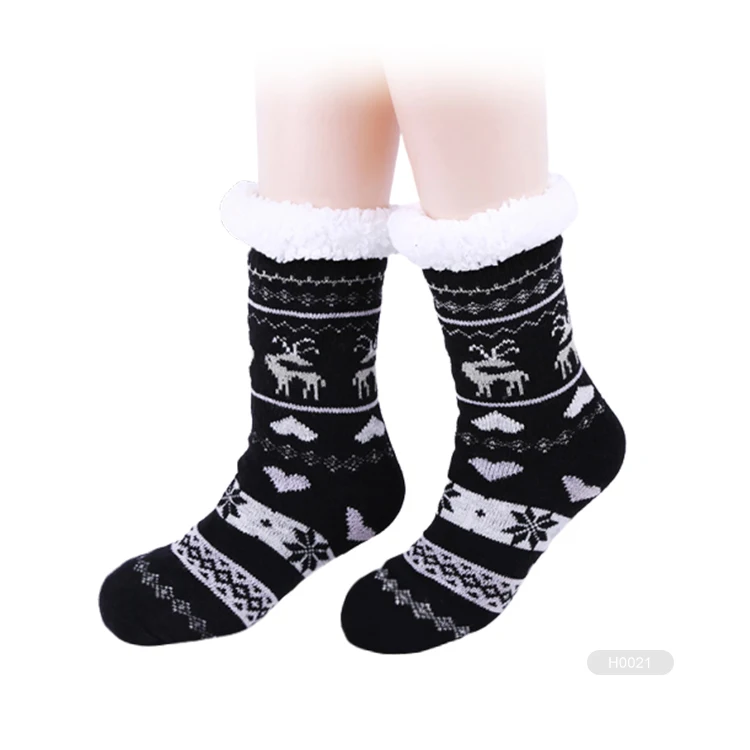 KAITE-2-H0048 floor fur slipper socks with fur
