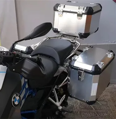 
Aluminum Motorcycle Box bike tail box top Aluminum Pannier Case For BMW r1200gs 